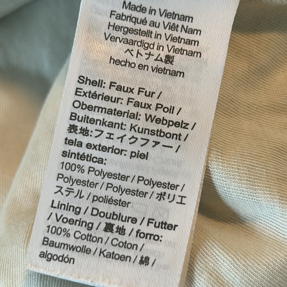 J Crew/ Crewcuts Confetti Faux Fur 1/2 Zip Fleece w Neon Pink Zipper - Picture 6 of 11